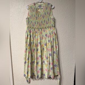 Copper Key Pink and Purple Smocked Sundress 100% Cotton 🩷Pre Owned 🩷